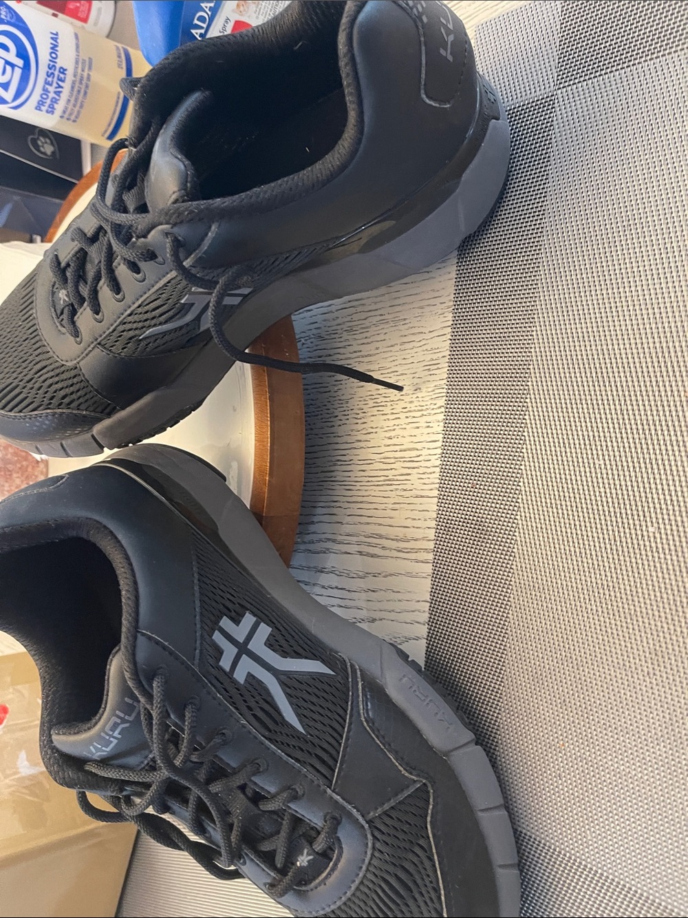 KURU Men's Black Mesh Lace-Up Comfort Sneakers KURU comfortable! - Picture 6 of 6